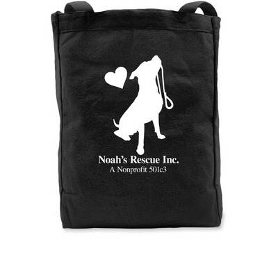 Noah's Rescue Inc., a Black Recycled Cotton Tote Bag