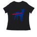 Buffalo Underdogs Mafia, a Black Women's Relaxed V-Neck Tee