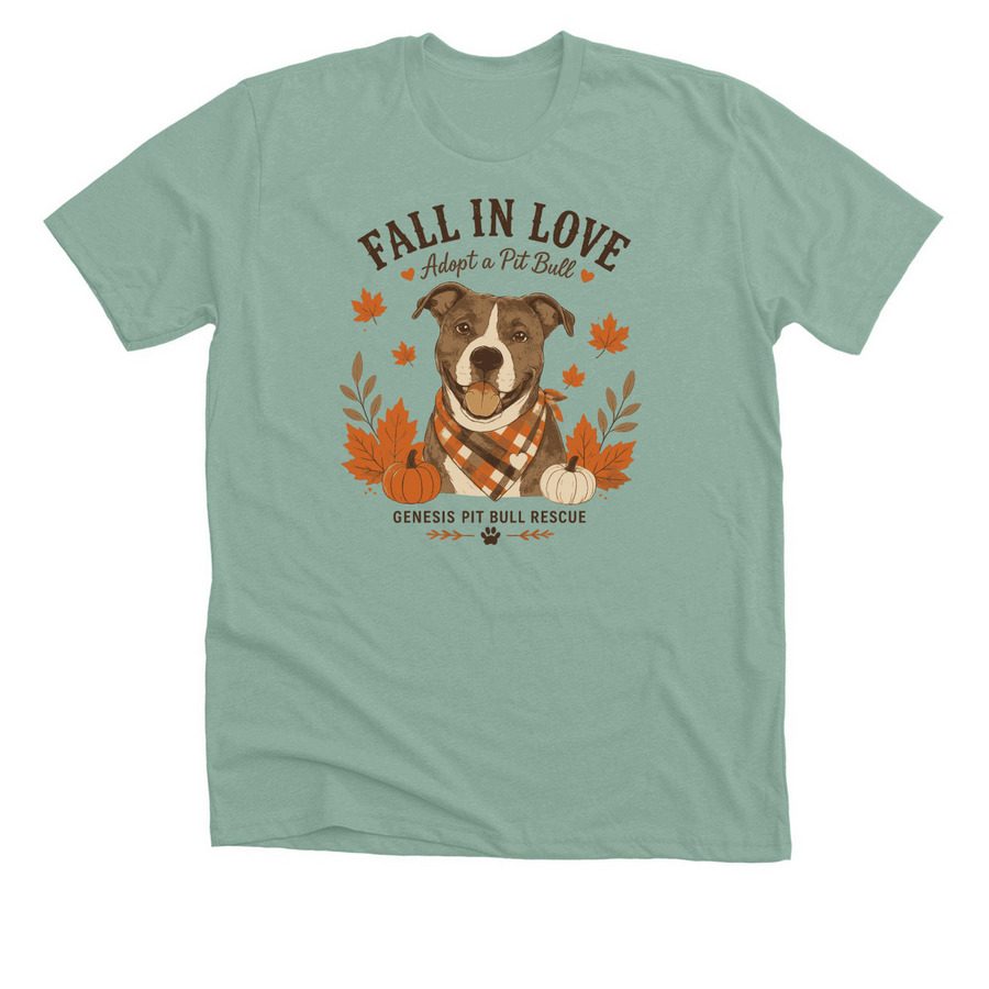 Fall 2026, a Heather Dusty Blue Premium Unisex Tee