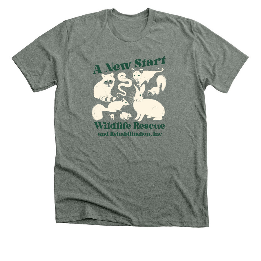 A New Start Wildlife Rescue, a Deep Heather Premium Unisex Tee