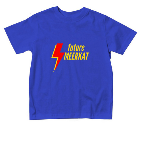 Toddler Future Meerkat, a Royal Blue Toddler Tee