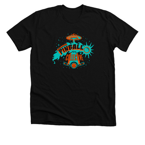 Richmond Pinball Collective, a Solid Black Blend Premium Unisex Tee