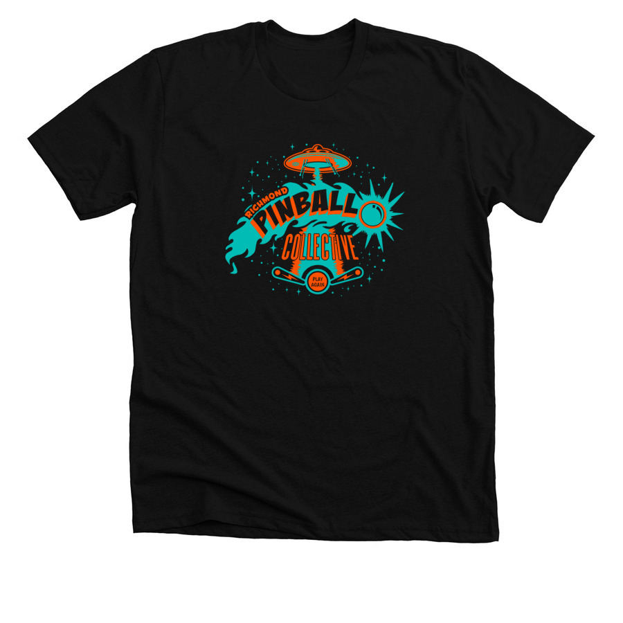 Richmond Pinball Collective, a Solid Black Blend Premium Unisex Tee