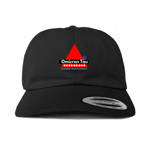 Omicron Tau Hats, a Black Printed Classic Baseball Cap