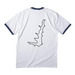 HAH LOFS back, a White/ Navy Cotton Ringer Tee (back-view)