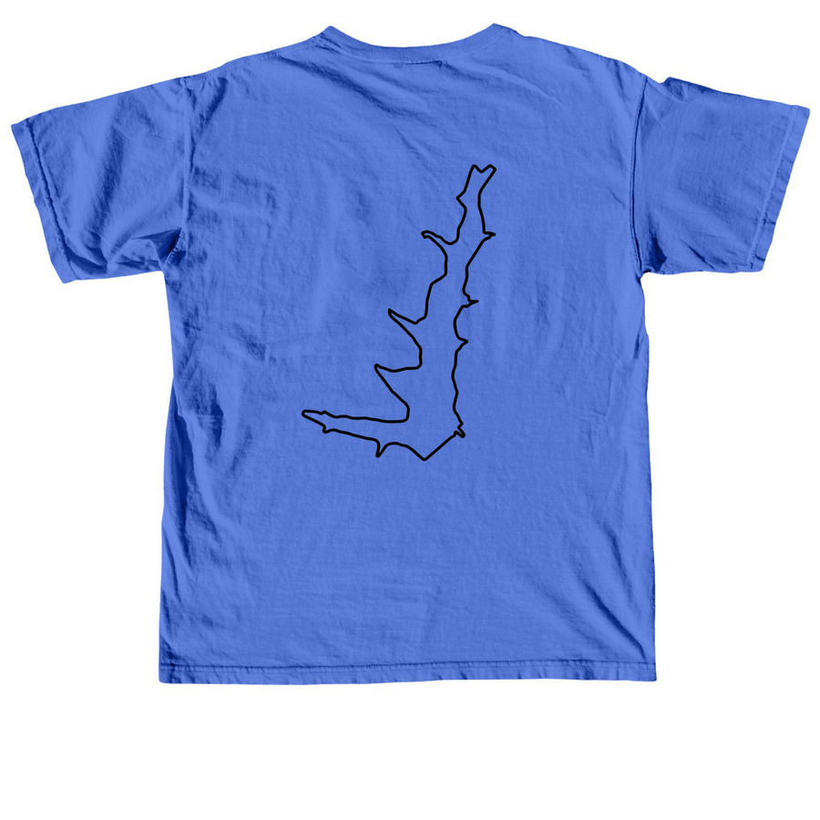 HAH LOFS back, a Flo Blue Comfort Colors Unisex Tee (back-view)