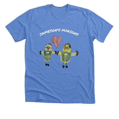 Jameson's Minions Team Shirt, a Heather Columbia Blue Premium Unisex Tee