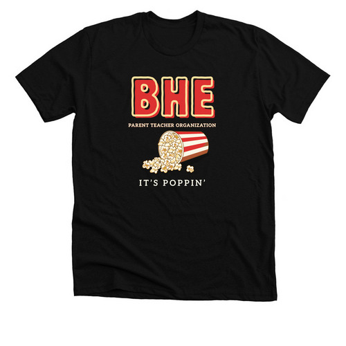 BHE PTO - It's Poppin', a Solid Black Blend Premium Unisex Tee