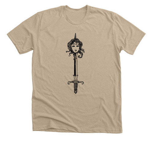 The Sword, a Heather Tan Premium Unisex Tee