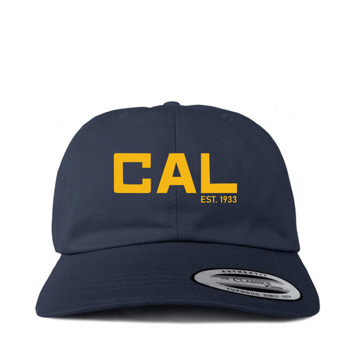 CAL Hat, a Navy Printed Classic Baseball Cap