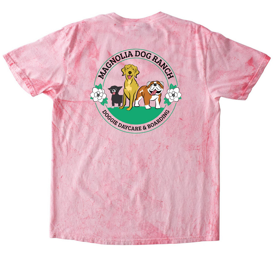 All Dogs Are Good Dogs, a Hibiscus Comfort Colors Colorblast Tee (back-view)