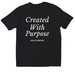 Soul Purpose - Created With Purpose TShirt, a Black Softstyle Cotton Tee (back-view)