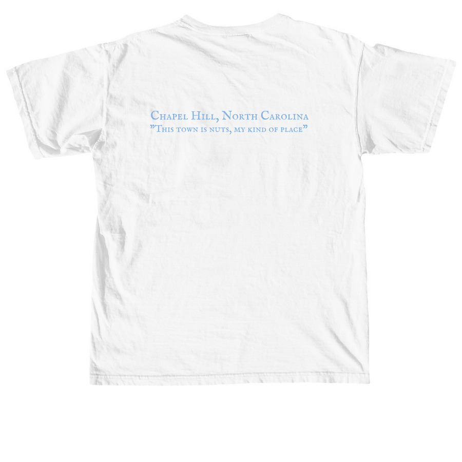 Chapel Hill Mikey Tee&nbsp;, a White Comfort Colors Unisex Tee (back-view)