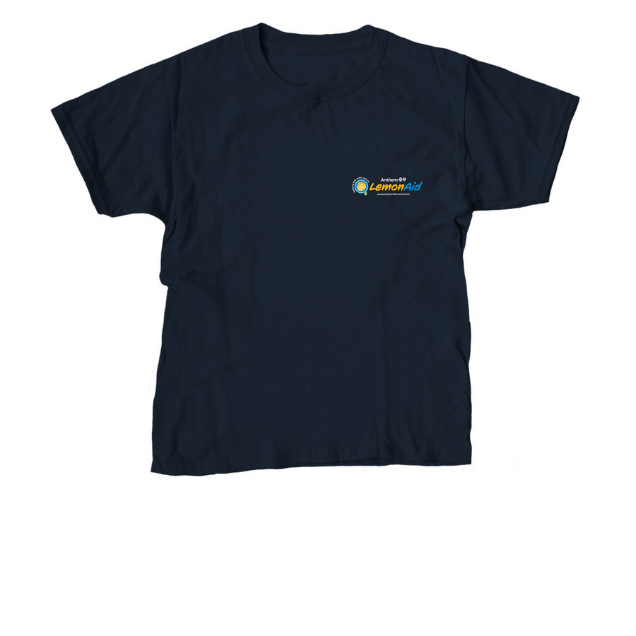 Support unstoppable kids fighting cancer!, a Navy Youth Unisex Tee