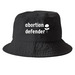 Abortion Defender Baseball Cap, a Black Printed Bucket Hat