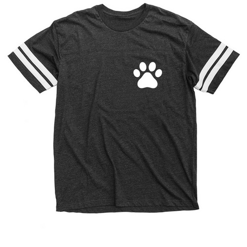 ASK ME ABOUT MY FOSTER DOG, a Vintage Smoke / White Football Jersey Tee