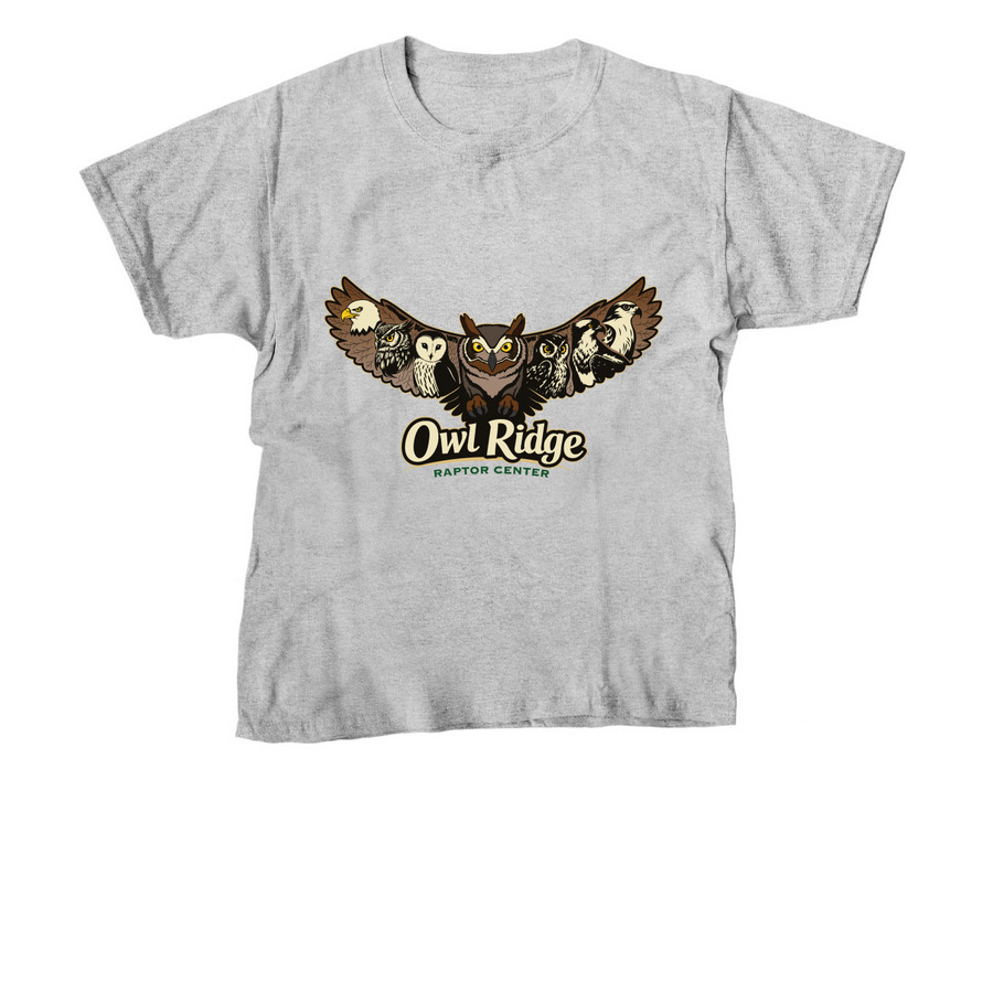 Owl Ridge Raptor Center Fundraiser, a Sport Grey Youth Unisex Tee