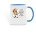 Mugs vs Mud!, a Light Blue Two-Tone Ceramic Mug