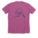 ANMC IBCLC, a Heather Magenta Premium Unisex Tee (back-view)