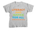 Literacy And Justice For All Apparel, a Sport Grey Youth Unisex Tee