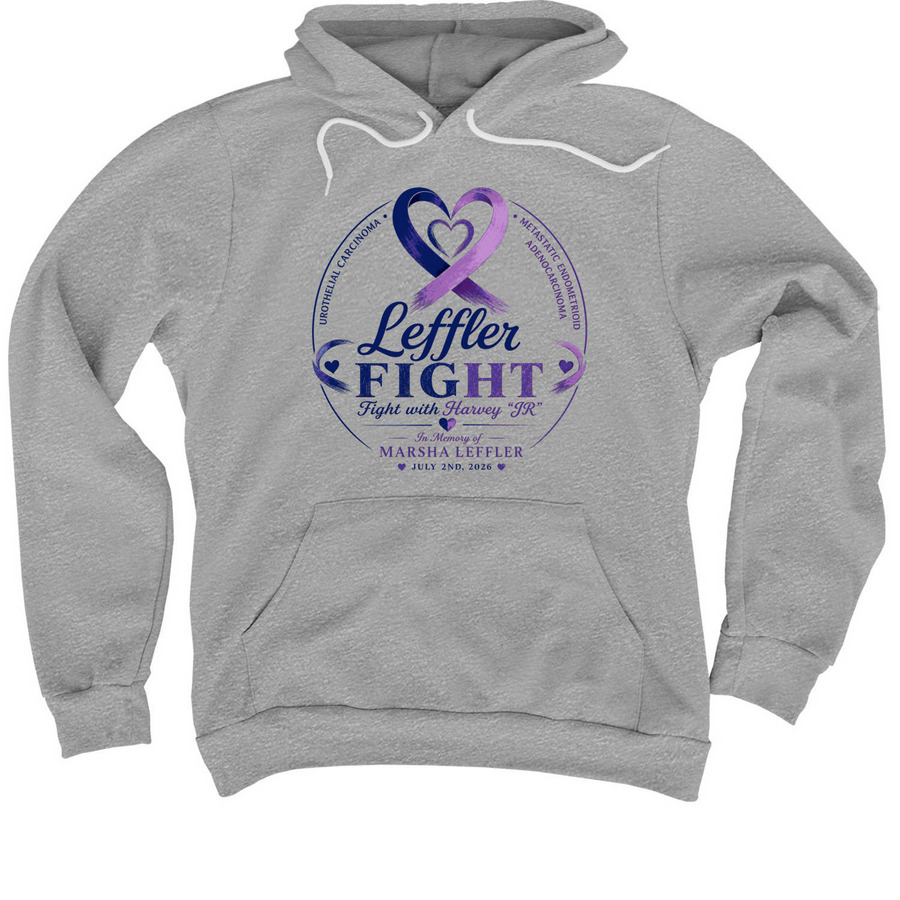 Leffler Fight, a Athletic Heather Premium Pullover Hoodie