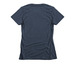 EBO Logo Shirts (white text), a Midnight Navy Women's Slim Fit Tee (back-view)