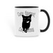 Cats Against Cat Calling Mug, a Black Two-Tone Ceramic Mug
