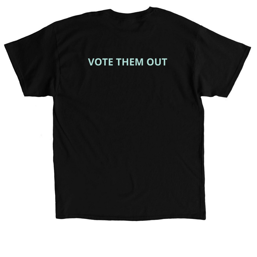 Enough, a Black Classic Unisex Tee (back-view)