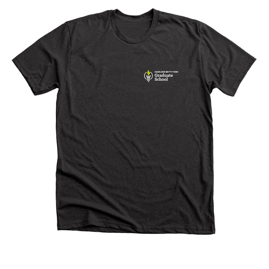 Shirts - Corner Logo, a Dark Grey Heather Premium Unisex Tee