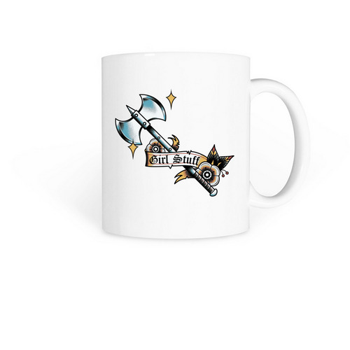 Labrys Girl Stuff Mug, a White Coffee Mug