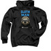 Sloth Man, a Black Pullover Hoodie