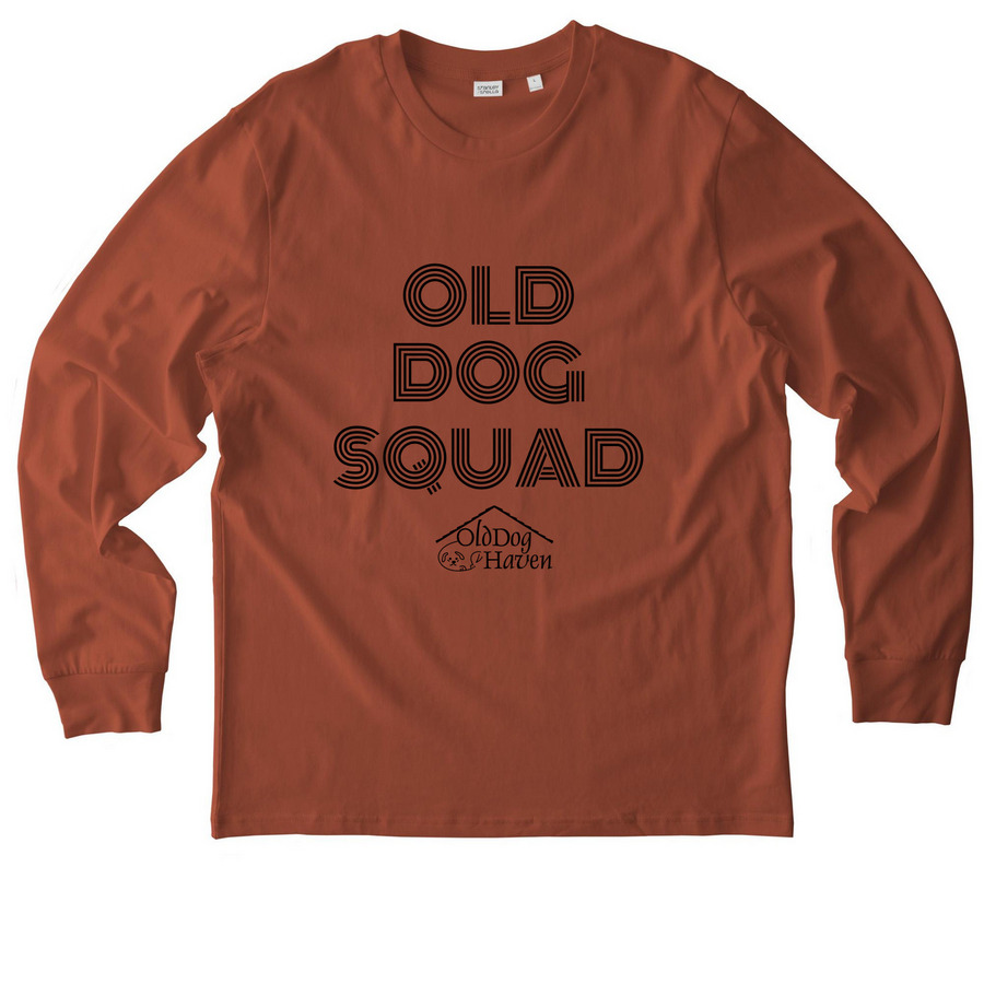 Old Dog Squad, a Heritage Brown Stanley/Stella Unisex Creator 2.0 Long Sleeve Tee