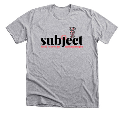 Subject Fuzzy Monster, a Athletic Heather Premium Unisex Tee