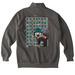 Cape May County AAZK 2026 Go Birds Quarter, a Grey Comfort Colors Quarter Zip Pullover (back-view)