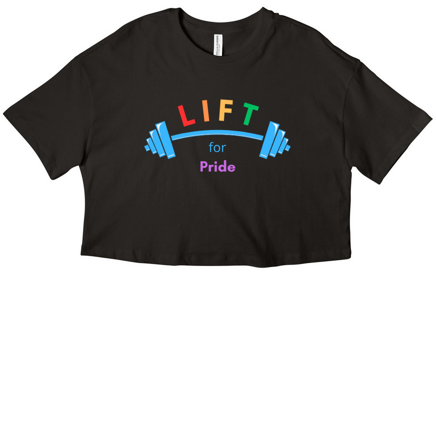 Lift for Pride 2026, a Black Women?s Cropped Cotton Tee
