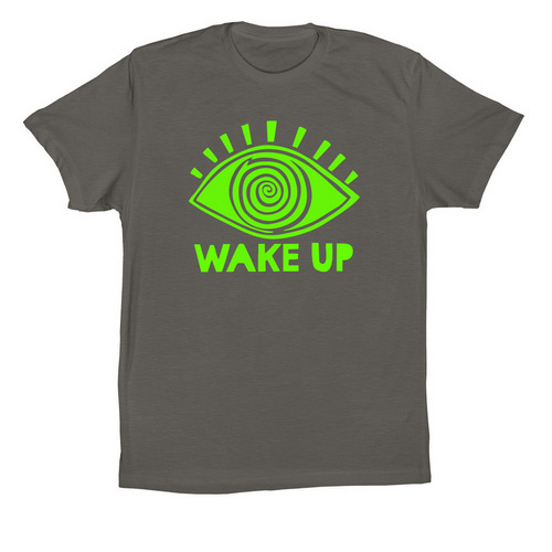 WAKE UP!!, a Asphalt Premium Cotton Tee