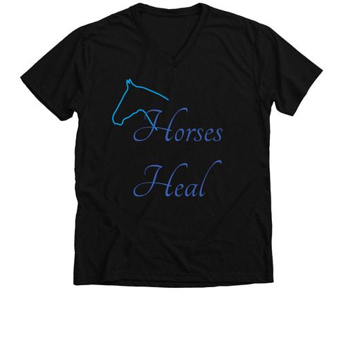 T-Shirts for TRS, a Solid Black Blend Premium V-Neck Tee