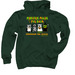 Monster Mash Pug Bash design by Gemma Correll, a Forest Green Pullover Hoodie