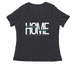 A Safe Place to Call Home, a Dark Grey Heather Women's Relaxed V-Neck Tee