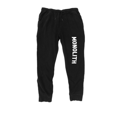 Monolith Official Player Pants, a Black Midweight Fleece Joggers