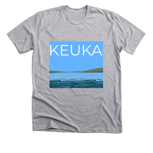 Keuka Lake Apparel, a Athletic Heather Premium Unisex Tee