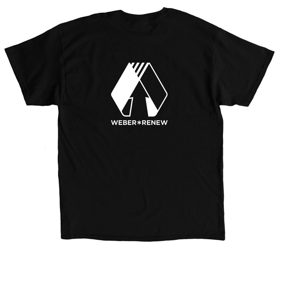 No Shame, No Stigma, a Black Classic Unisex Tee (back-view)