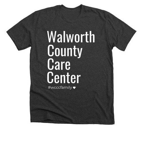WCCC, a Dark Grey Heather Premium Unisex Tee