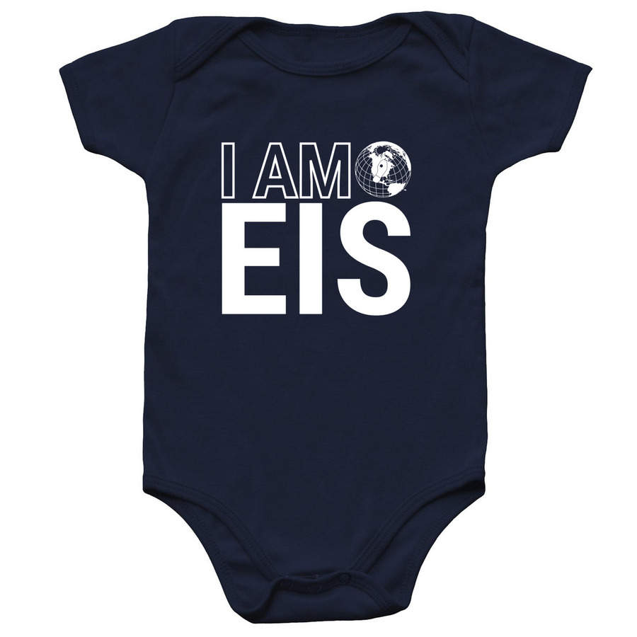I AM EIS onesie, a Navy Infant Onesie
