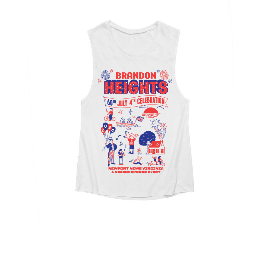 Women's Tank, a White Women's Muscle Tank