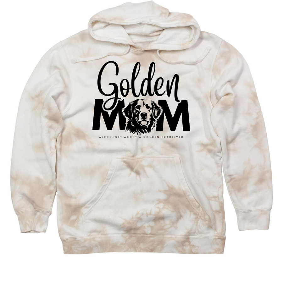 WAAGR Golden Mom, a Dusty Pink Tie Dyed Pullover Hoodie