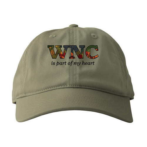 Heart of WNC, a Jungle Printed Eco Baseball Cap