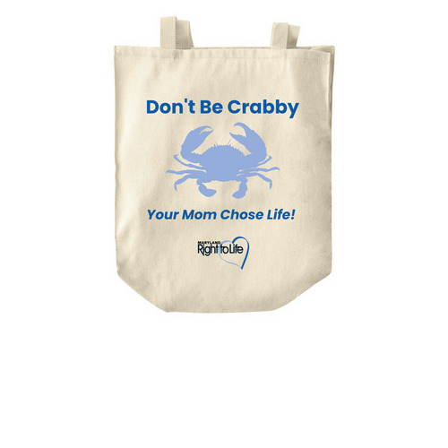 Crabby Tote, a Natural Over-the-Shoulder Shopping Tote Bag