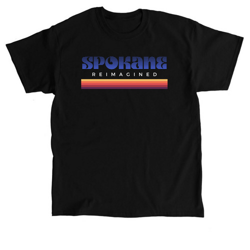 Spokane Reimagined, a Black Classic Unisex Tee