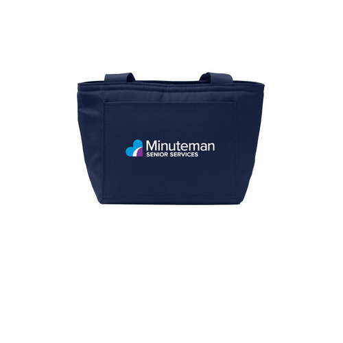 Minuteman Senior Services Lunch Bags, a River Blue Navy Insulated Lunch Tote